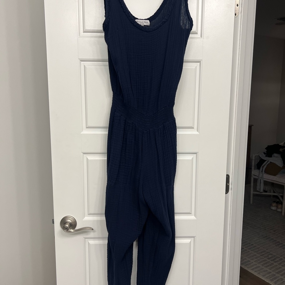 Michael Stars Gauzy Navy Jumpsuit